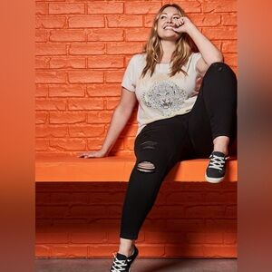 Torrid Bombshell Skinny Ripped Jeans